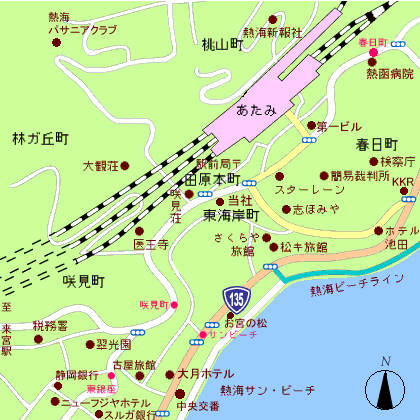 熱海駅周辺マップ 熱海駅周辺マップ